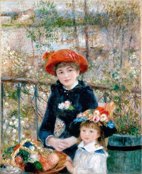 Pierre Auguste Renoir On the Terrasse oil painting picture